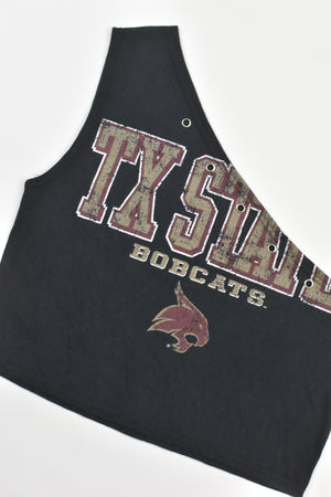 Upcycled Texas State One Shoulder Tank
