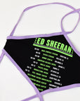 Upcycled Ed Sheeran Halter Tie Top