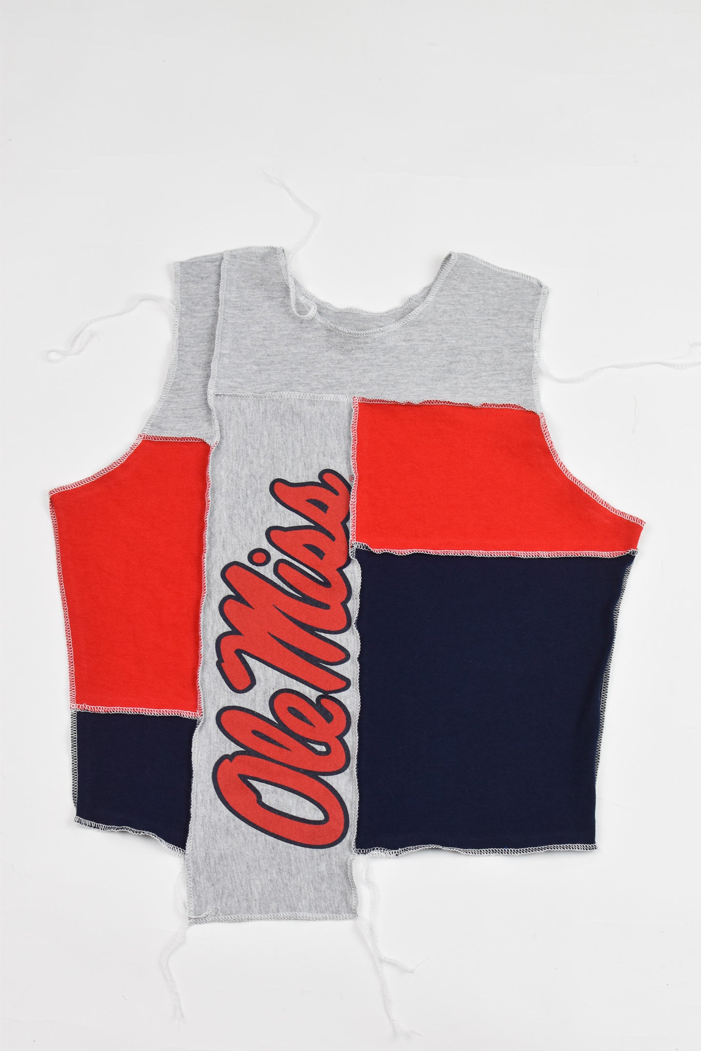 Upcycled Ole Miss Scrappy Tank Top