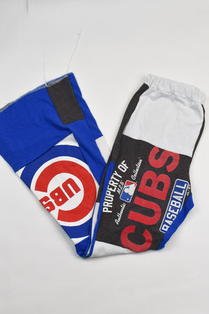 Upcycled Cubs Patch Flare Pants