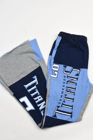 Upcycled Titans Patch Flare Pants