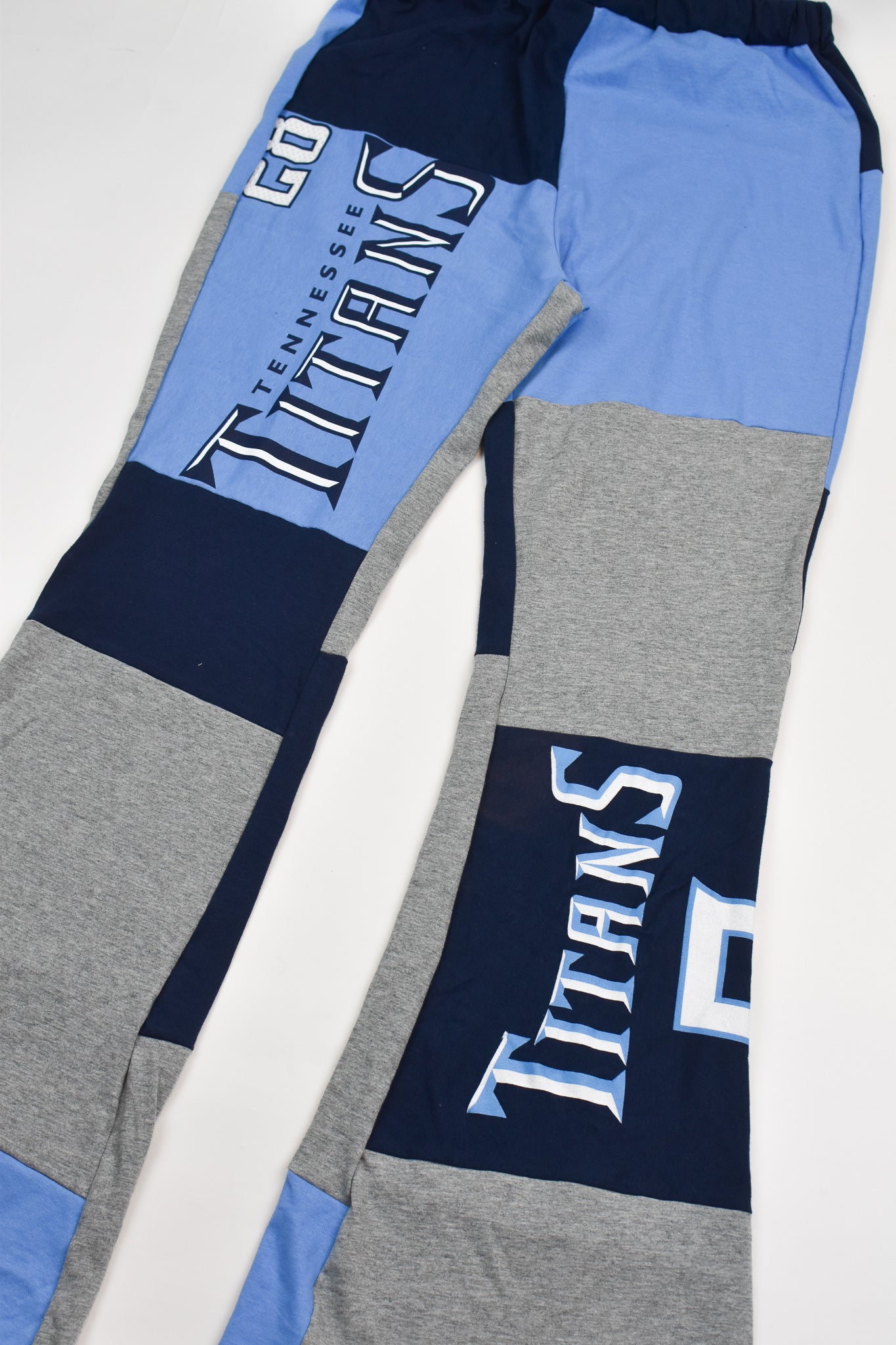 Upcycled Titans Patch Flare Pants