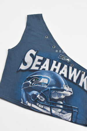 Upcycled Seahawks One Shoulder Tank