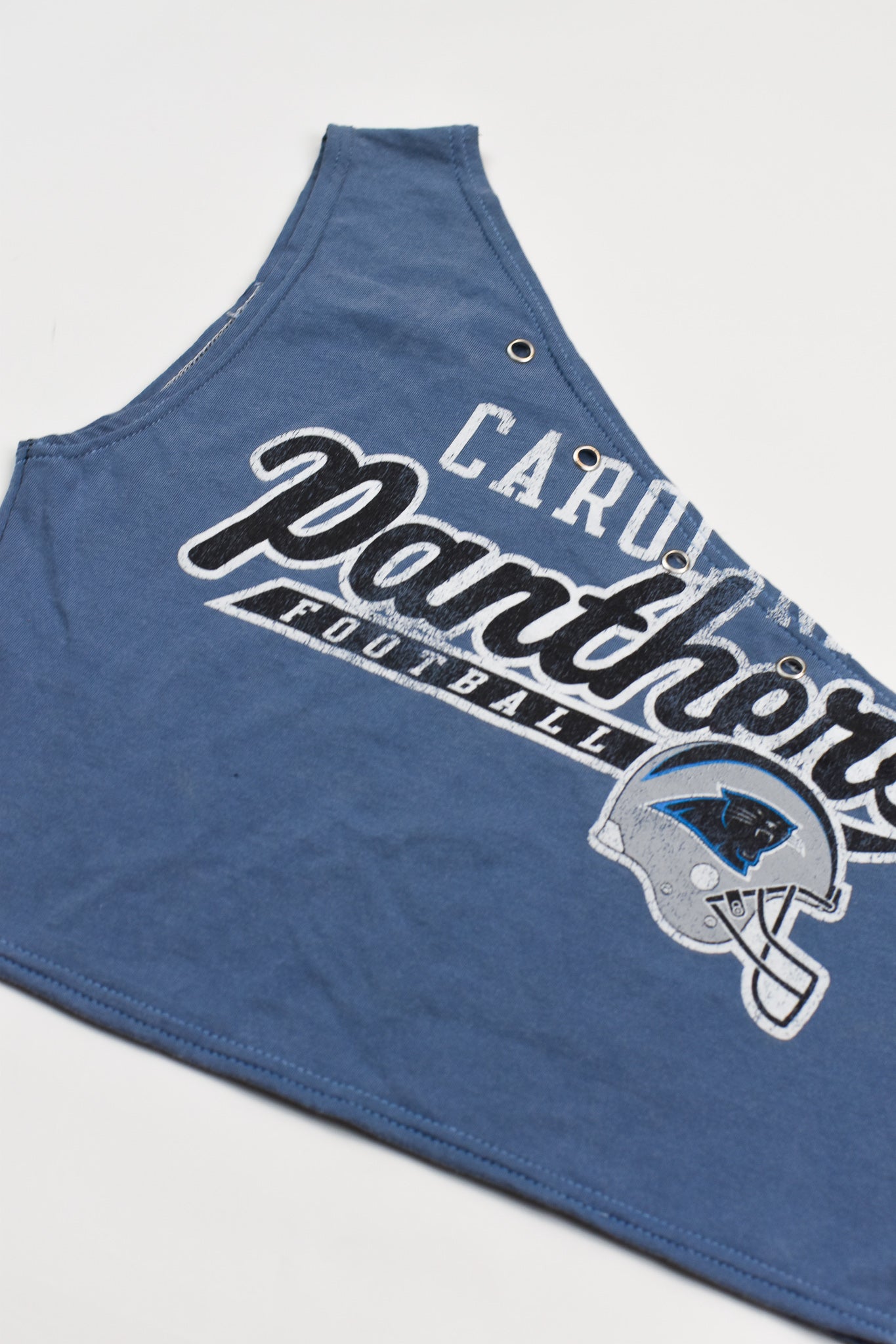 Upcycled Panthers One Shoulder Tank