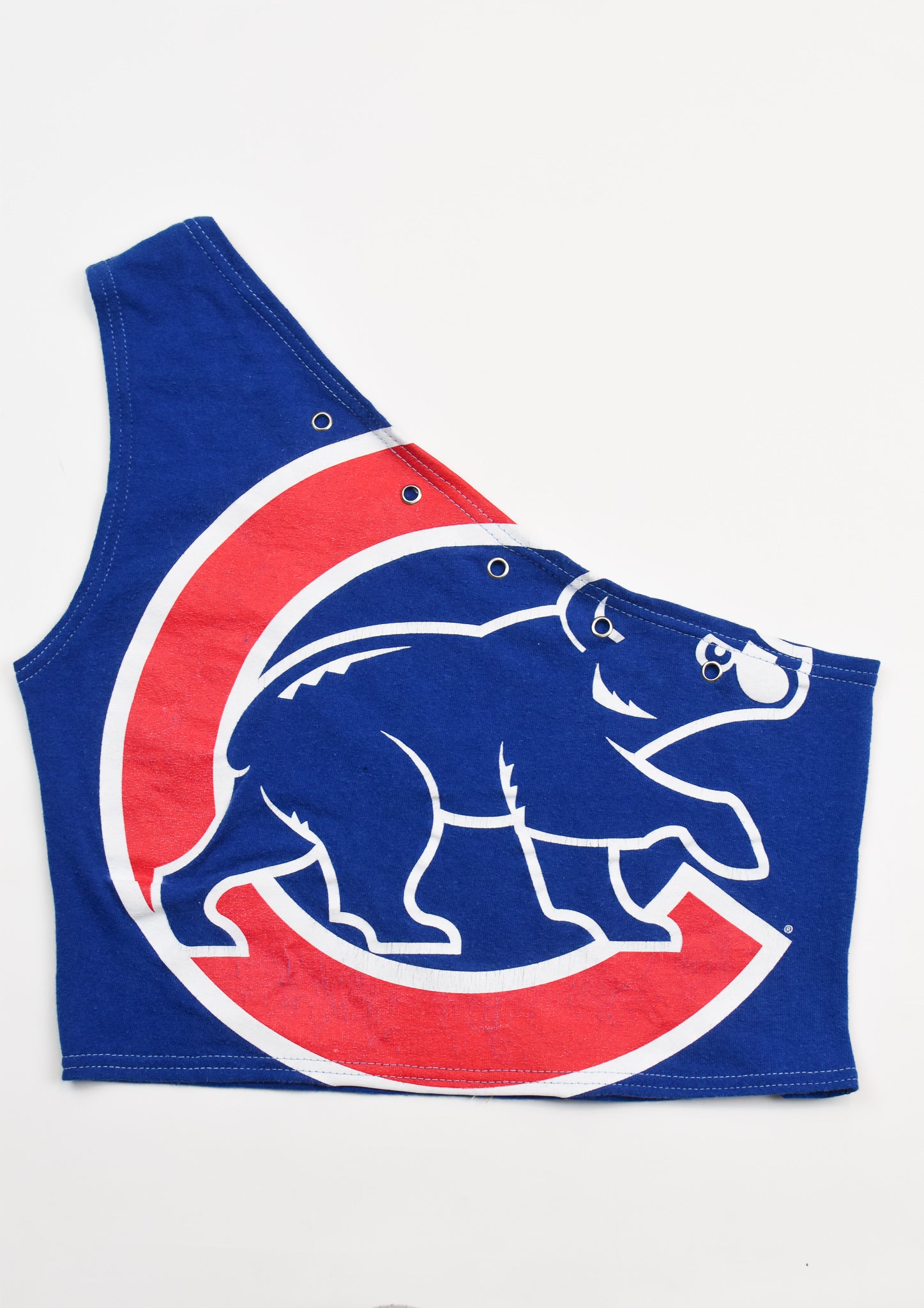 Upcycled Cubs One Shoulder Tank