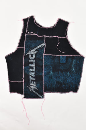 Upcycled Metallica Scrappy Top