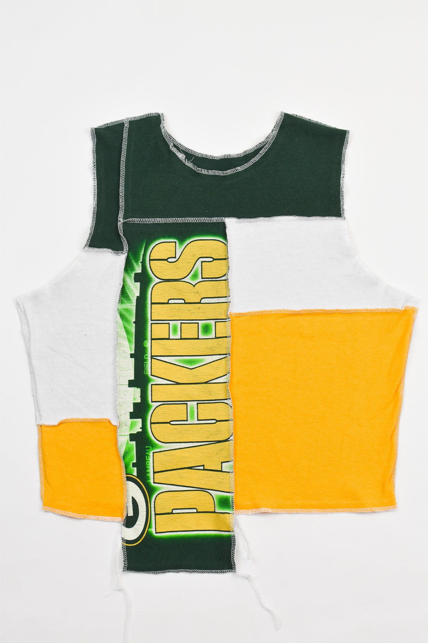 Upcycled Packers Scrappy Tank Top