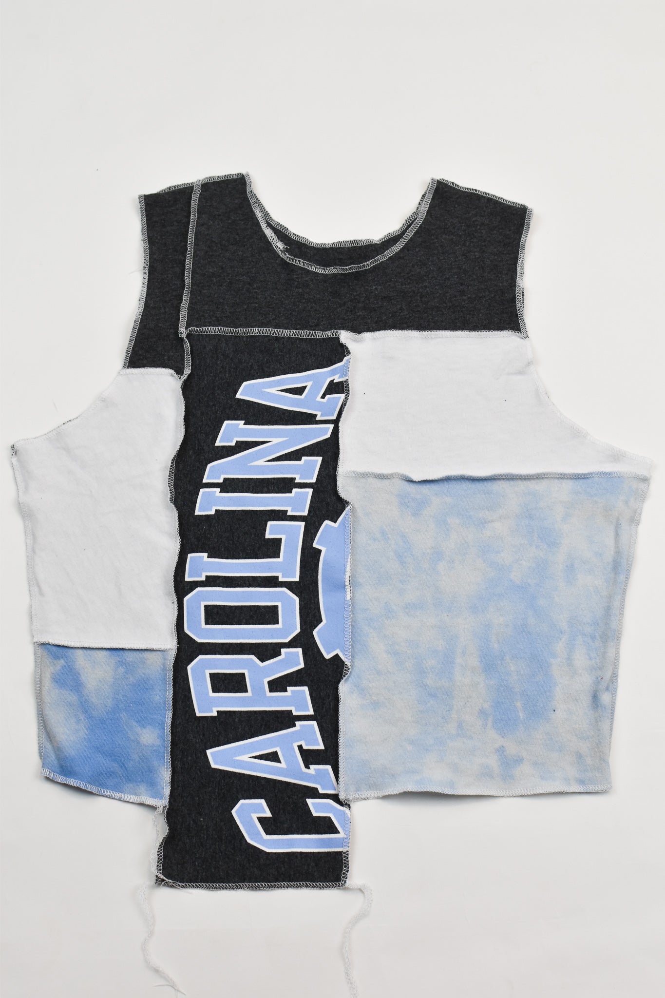Upcycled UNC Scrappy Tank Top