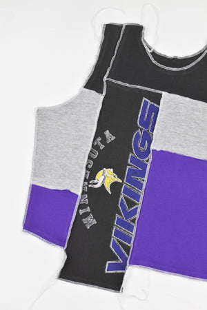Upcycled Vikings Scrappy Tank Top