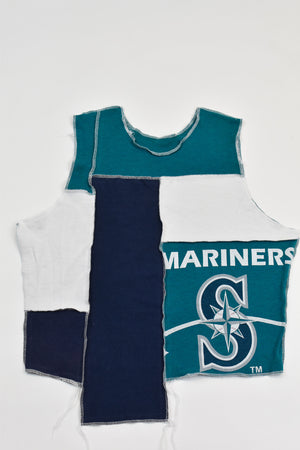 Upcycled Mariners Scrappy Tank Top