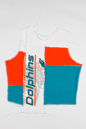 Upcycled Dolphins Scrappy Tank Top