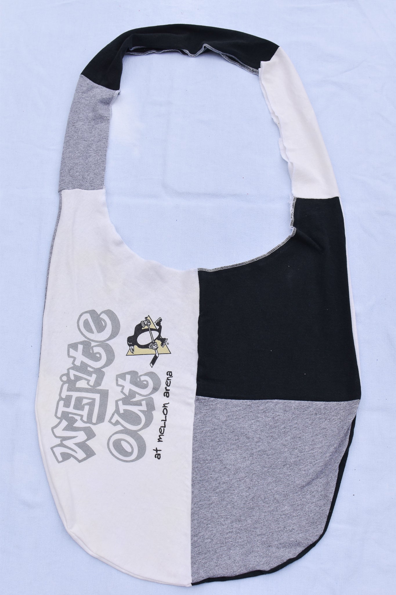 Upcycled Penguins Patch Bag