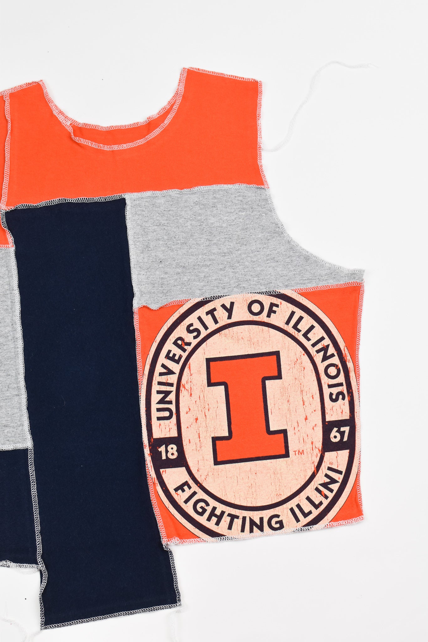 Upcycled Illinois Scrappy Tank Top