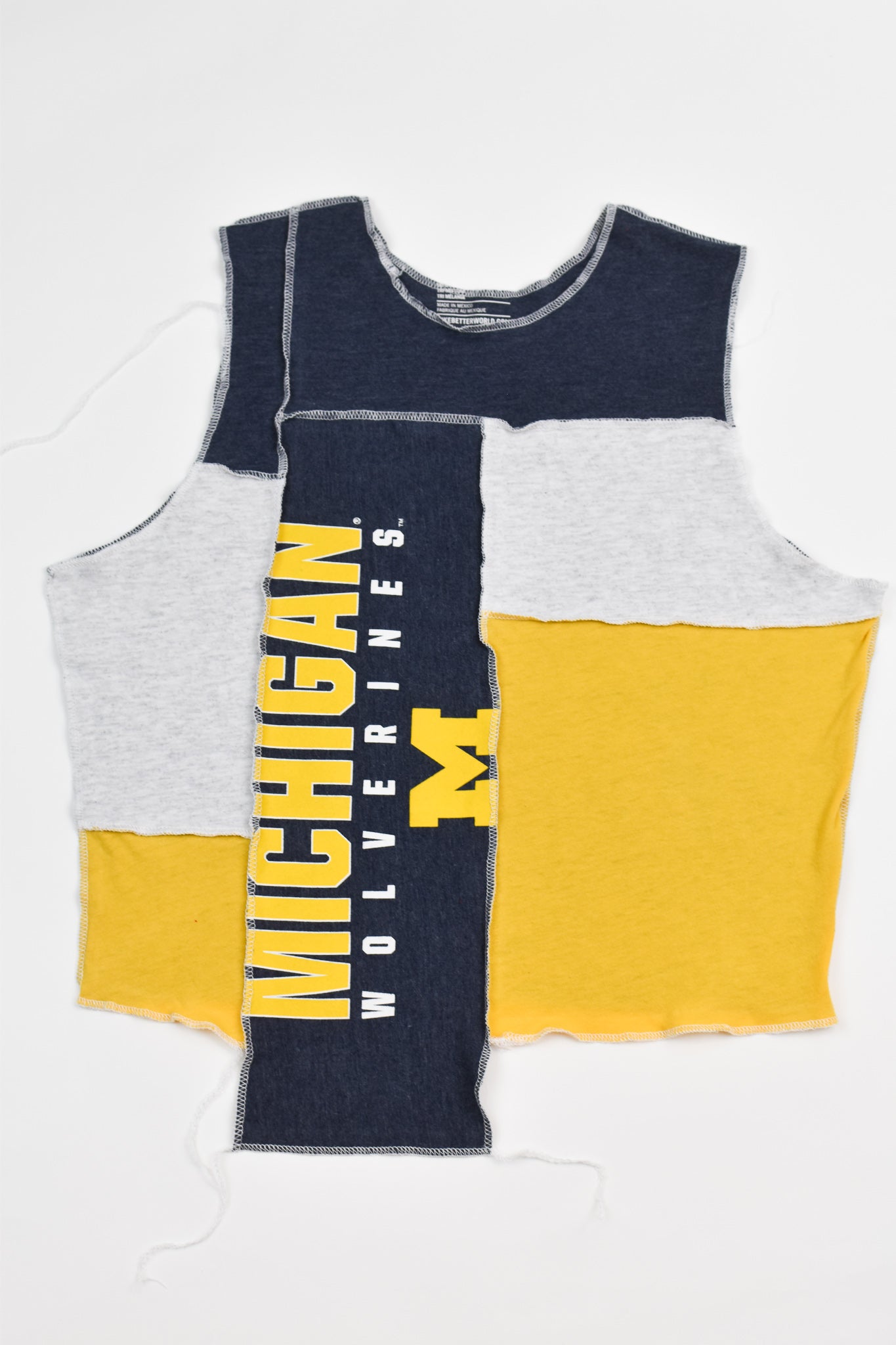 Upcycled Michigan Scrappy Tank Top