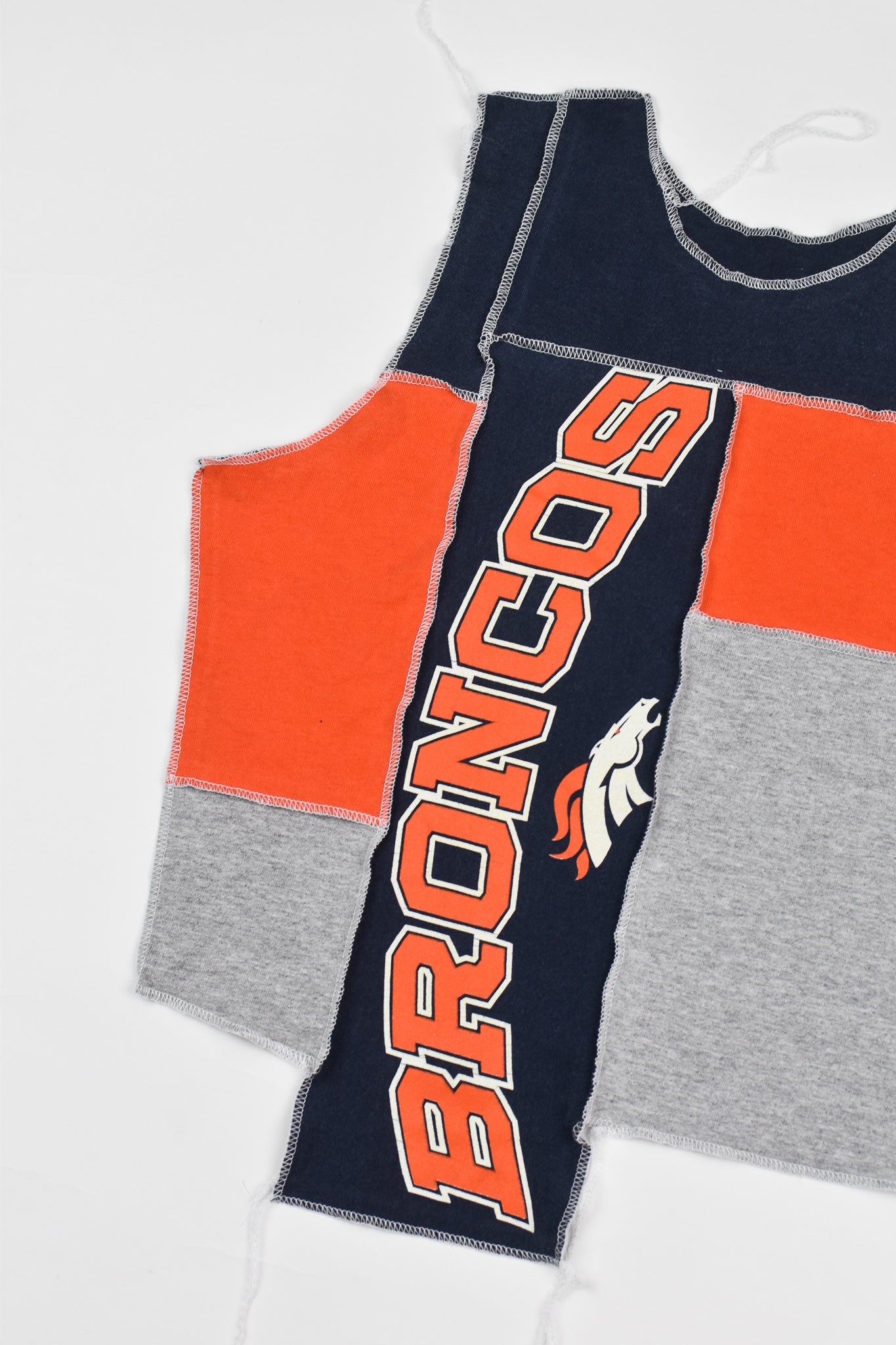 Upcycled Broncos Scrappy Tank Top