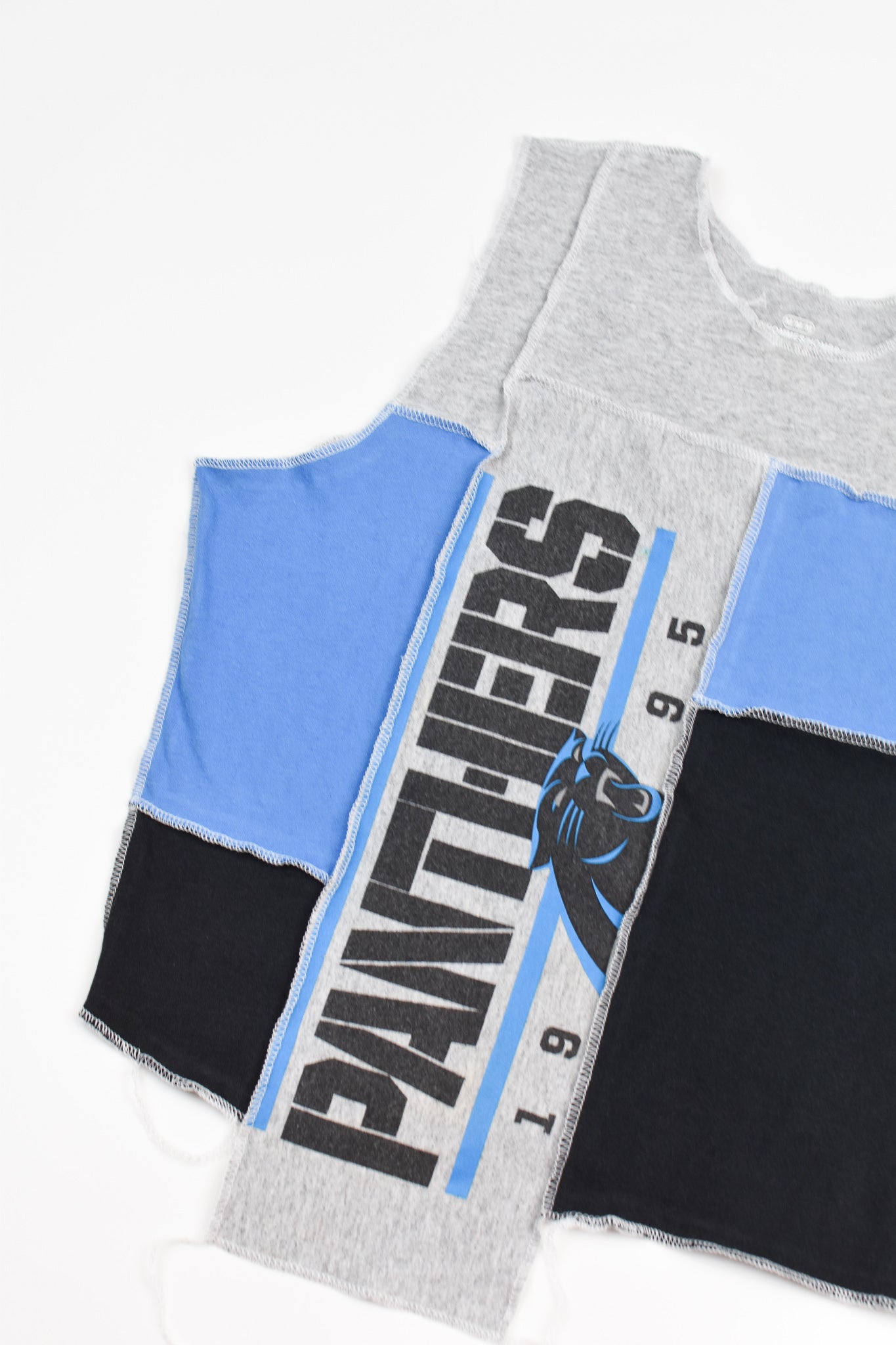 Upcycled Panthers Scrappy Tank Top