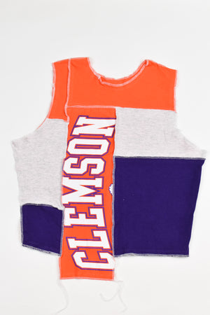 Upcycled Clemson Scrappy Tank Top