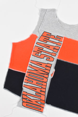 Upcycled Oklahoma State Scrappy Tank Top