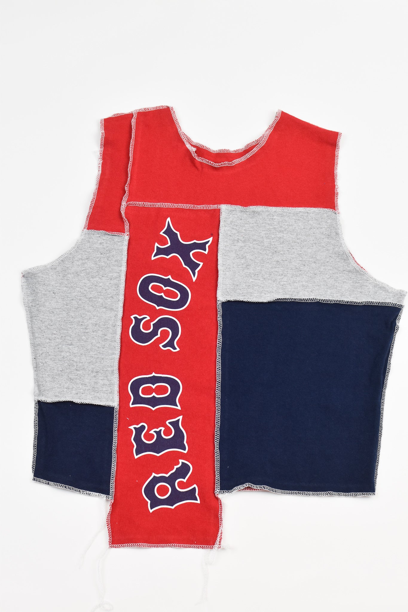 Upcycled Red Sox Baby Tee - Tonguetied Apparel