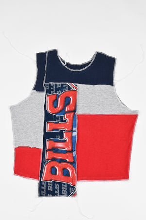 Upcycled Bills Scrappy Tank Top