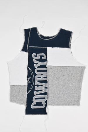 Upcycled Cowboys Scrappy Tank Top
