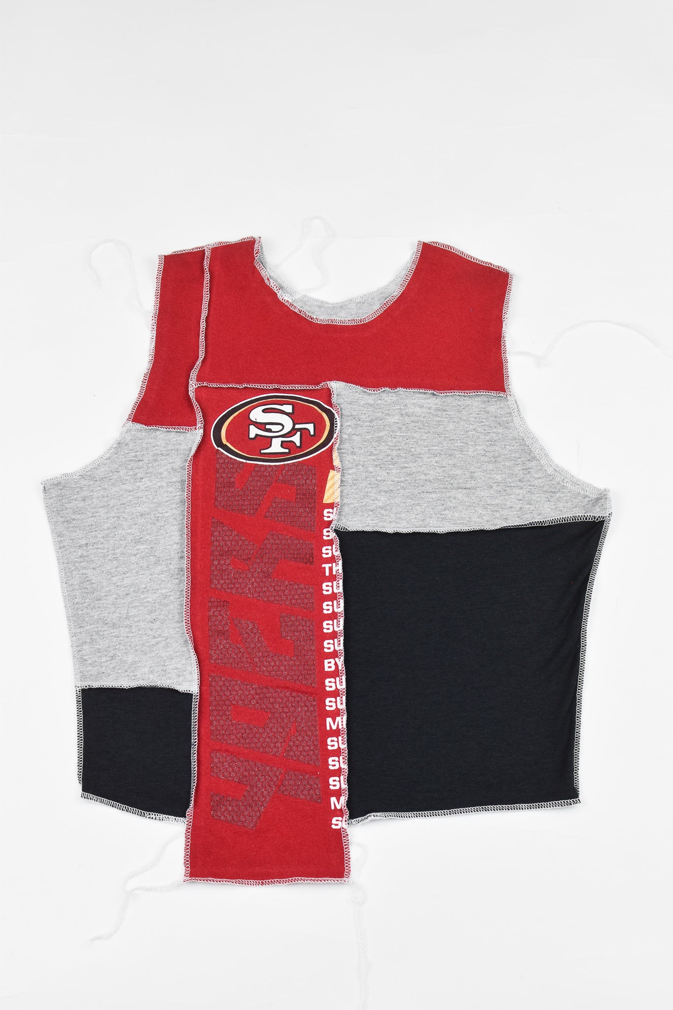 Upcycled 49ers Scrappy Tank Top - Tonguetied Apparel