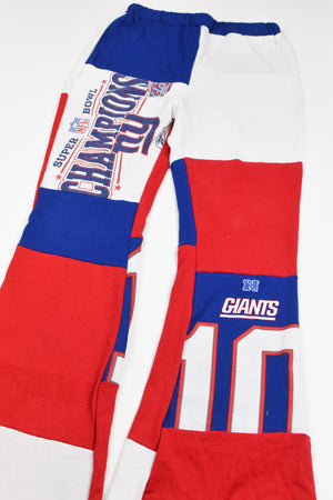 Upcycled Giants Patch Flare Pants