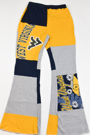 Upcycled West Virginia Patch Flare Pants