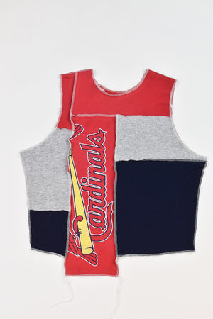Upcycled Cardinals Scrappy Tank Top