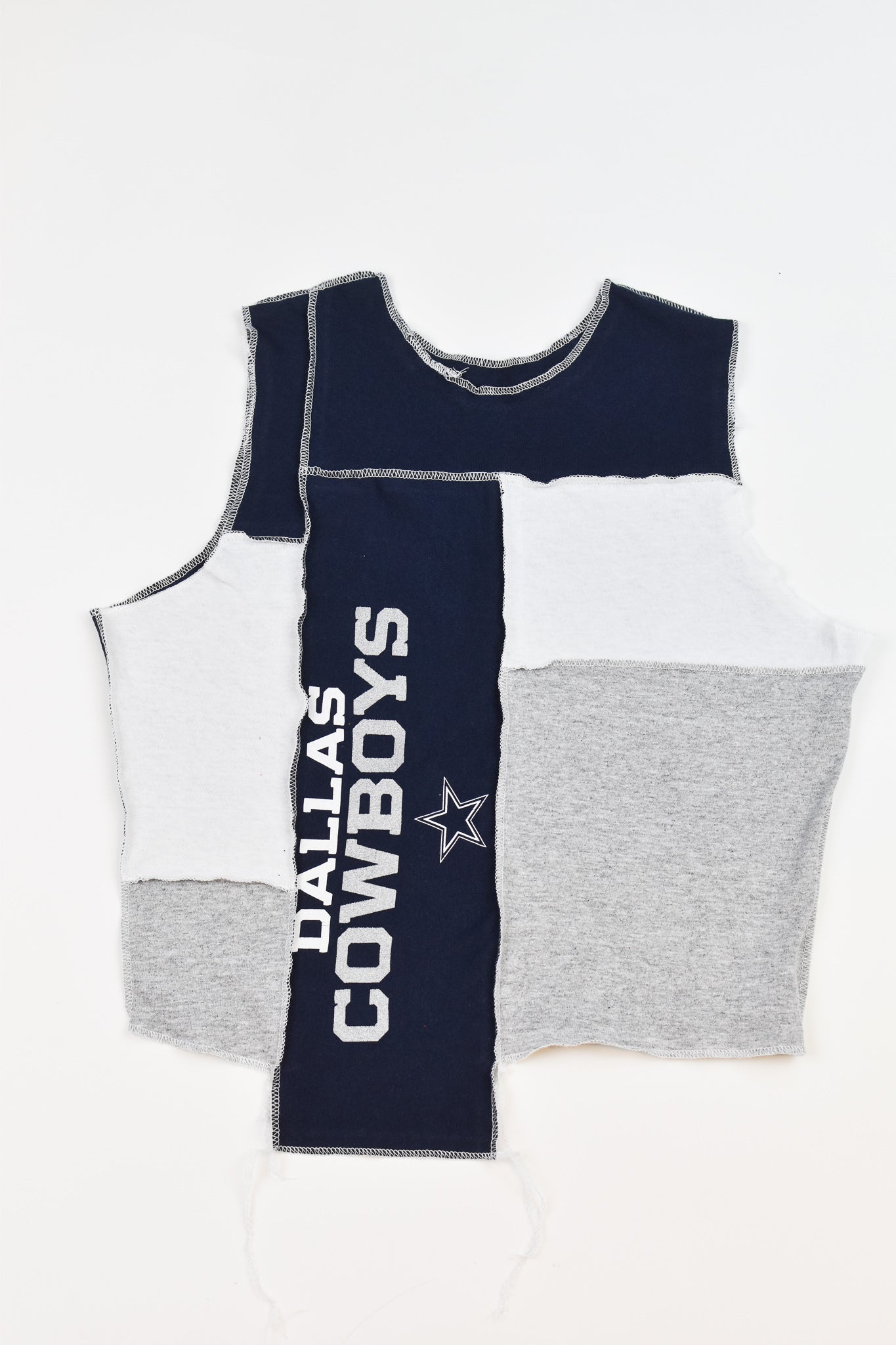 Upcycled Cowboys Scrappy Tank Top