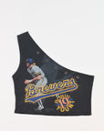 Upcycled Brewers One Shoulder Tank Top