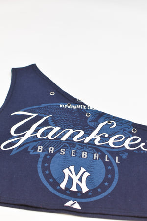 Upcycled Yankees One Shoulder Tank