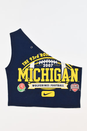 Upcycled Michigan One Shoulder Tank