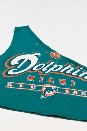 Upcycled Dolphins One Shoulder Tank