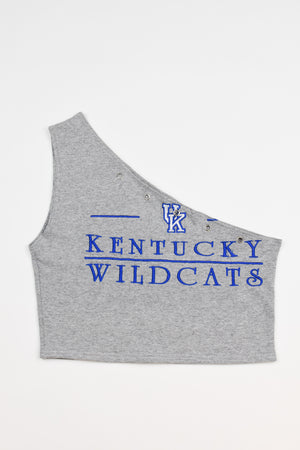 Upcycled Kentucky One Shoulder Tank Top