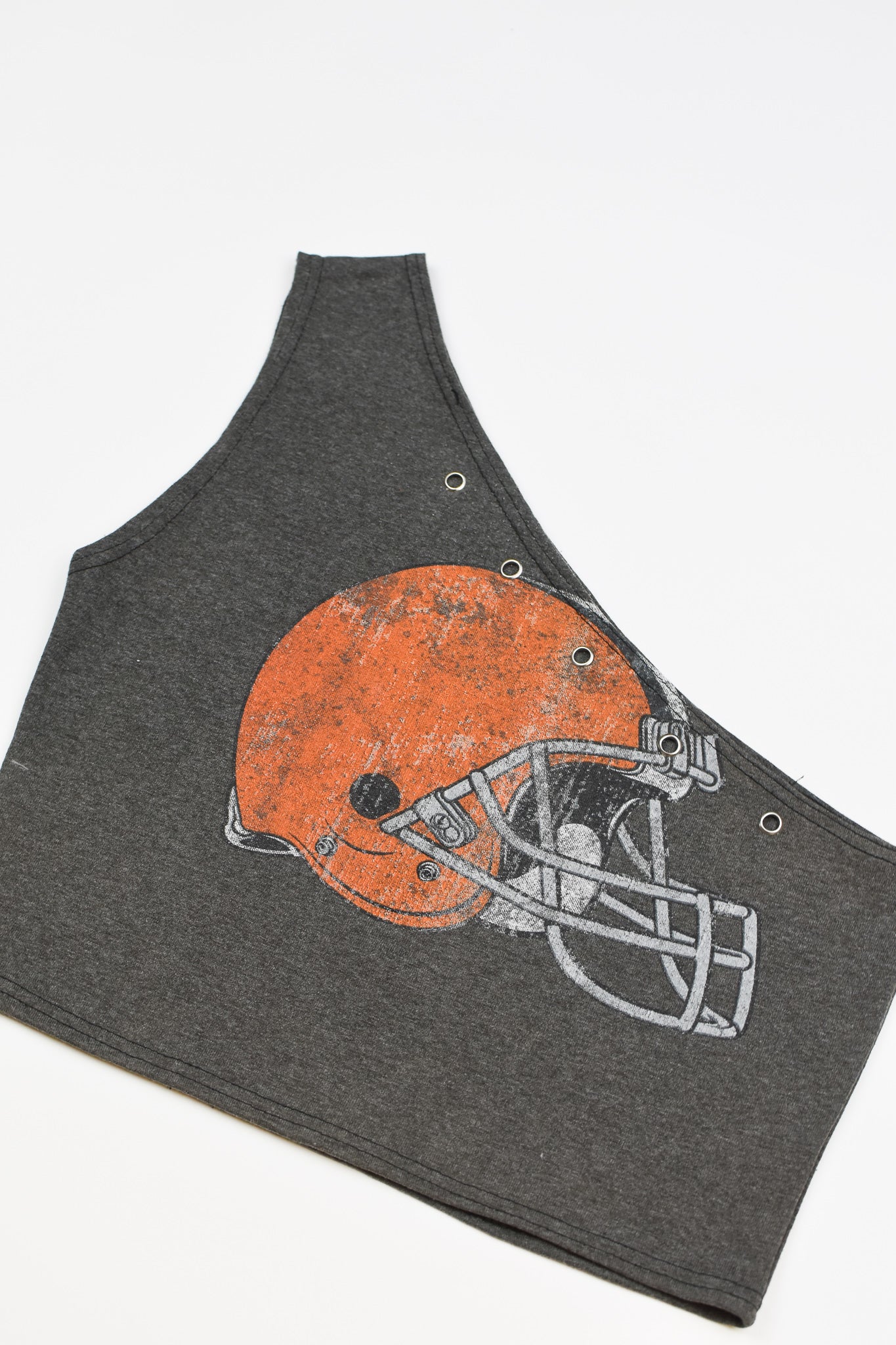 Upcycled Browns One Shoulder Tank Top