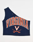 Upcycled UVA One Shoulder Tank Top