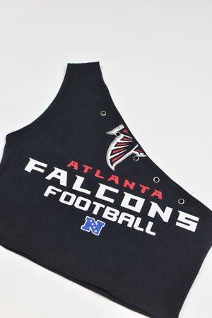 Upcycled Falcons One Shoulder Tank Top