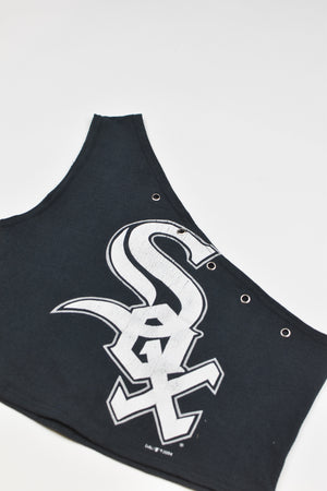 Upcycled White Sox One Shoulder Tank Top