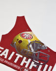 Upcycled 49ers One Shoulder Tank