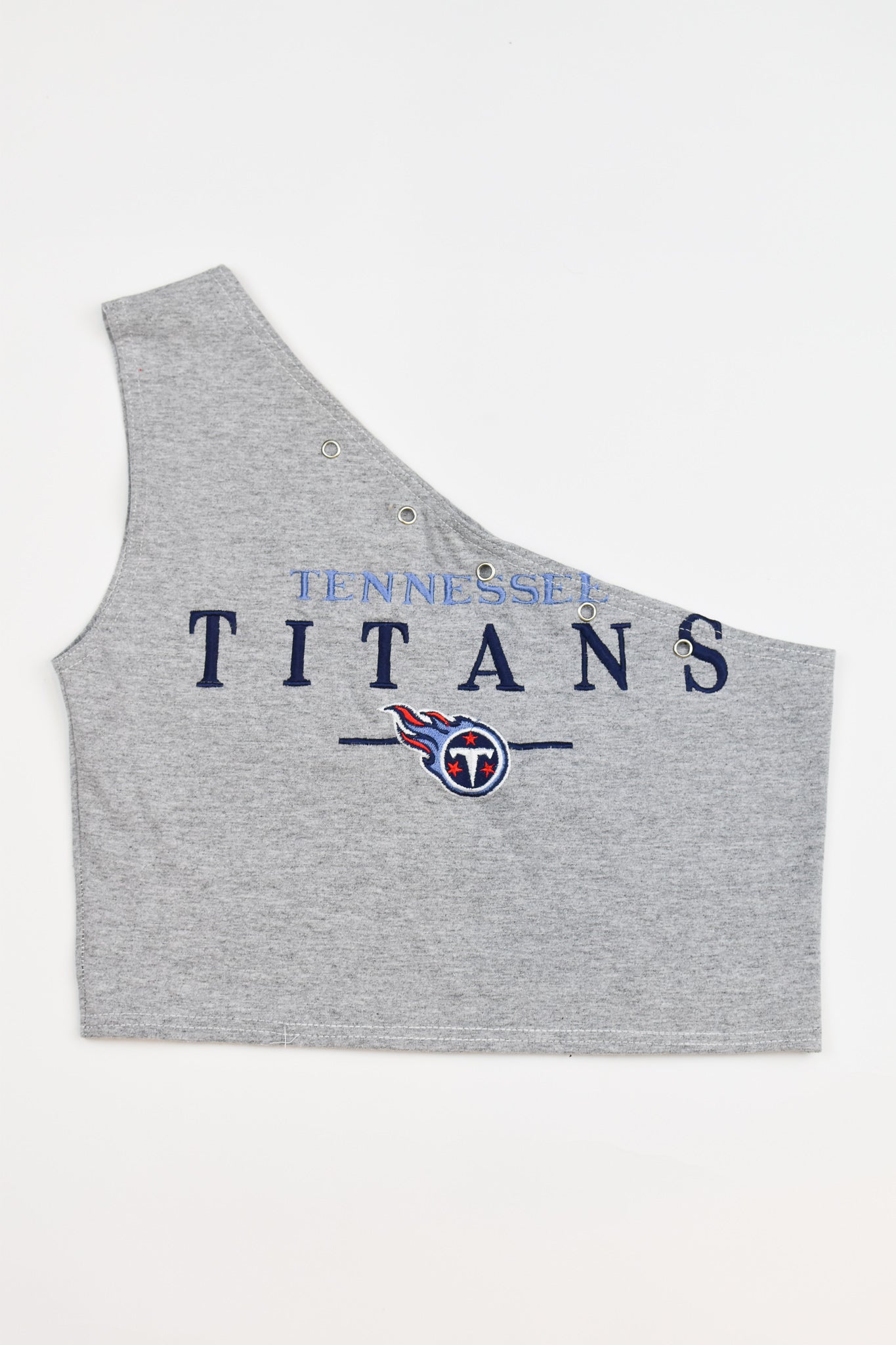 Upcycled Titans One Shoulder Tank Top