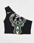 Upcycled Bucks One Shoulder Tank Top