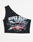 Upcycled Super Bowl One Shoulder Tank