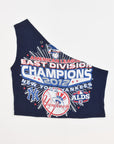 Upcycled Yankees One Shoulder Tank Top