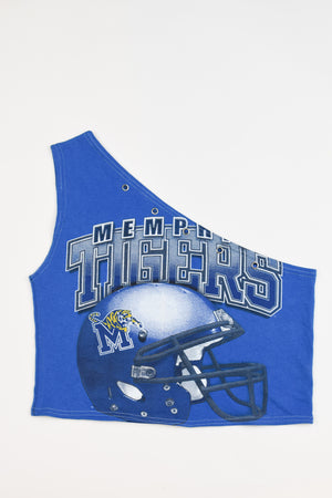 Upcycled Memphis One Shoulder Tank Top