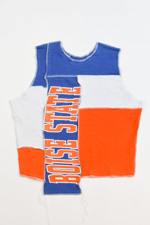 Upcycled Boise State Scrappy Tank Top