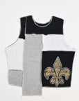 Upcycled Saints Scrappy Tank Top