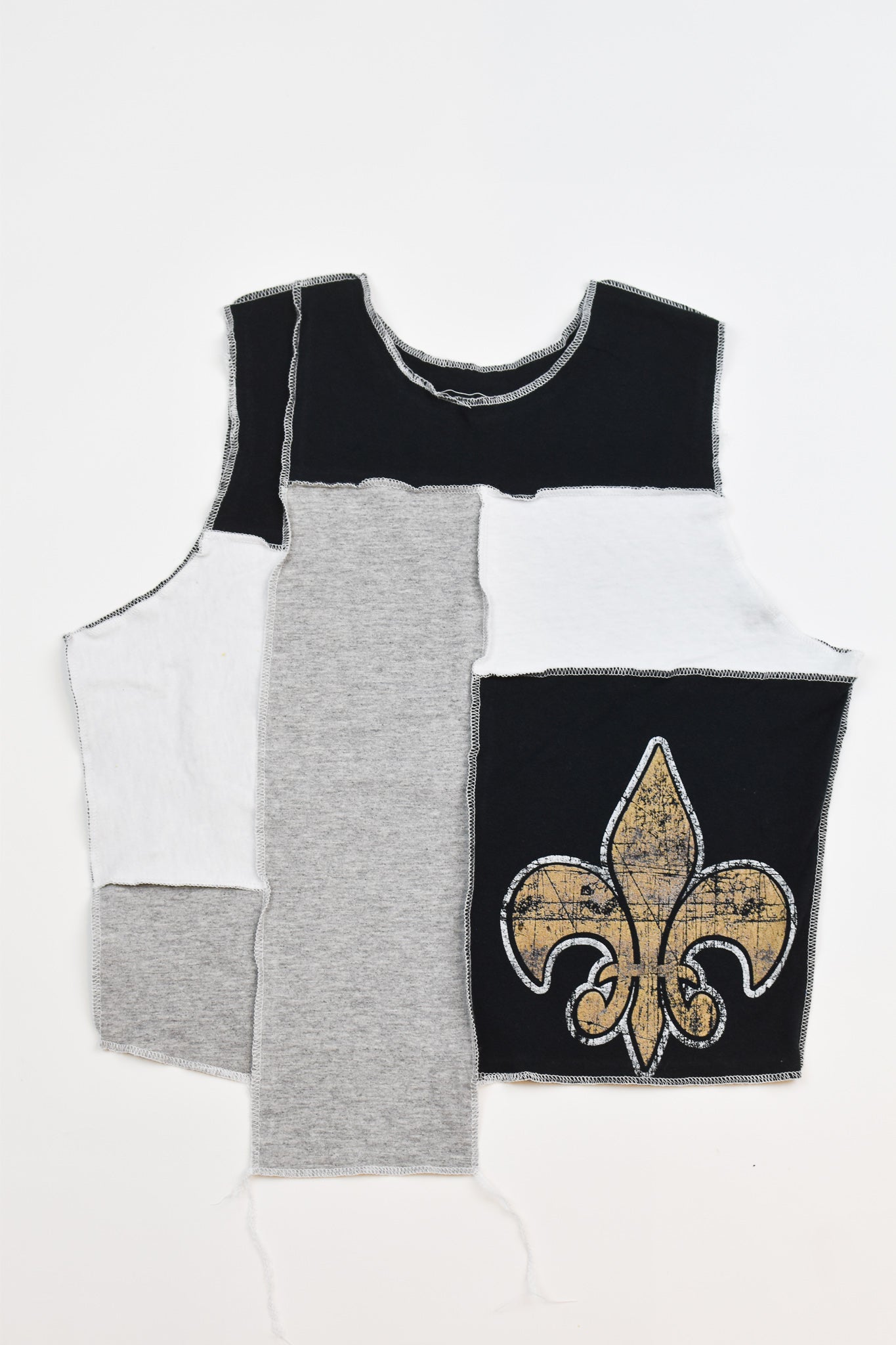 Upcycled Saints Scrappy Tank Top