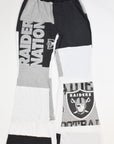 Upcycled Raiders Patch Flare Pants