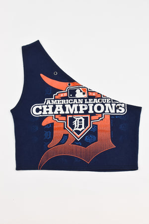 Upcycled Tigers One Shoulder Tank Top